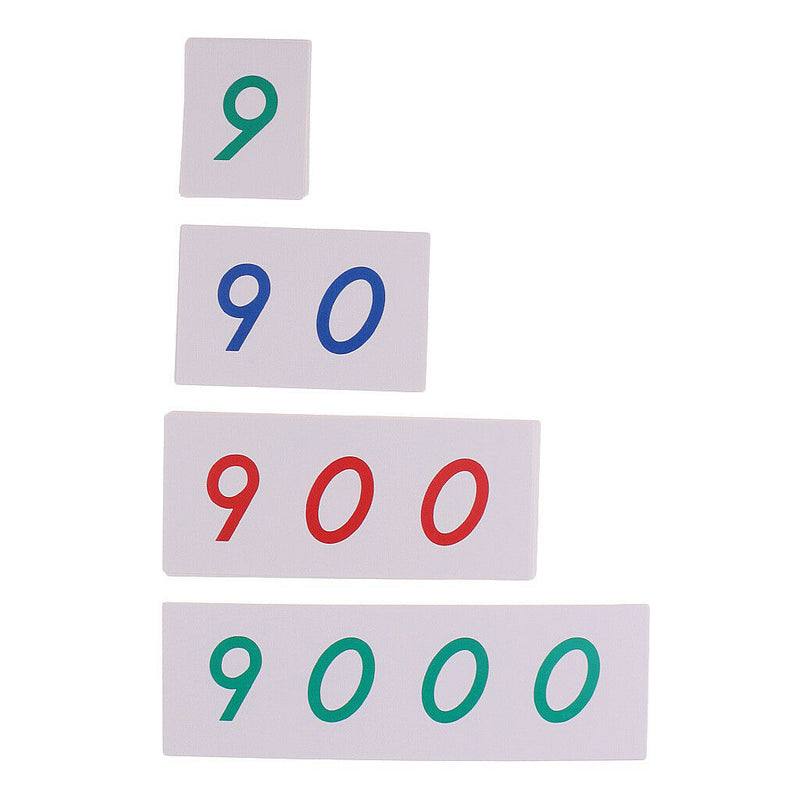 Number Cards - Montessori Mathematics Math Learning Kids Educational Toys