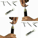 Mini Red Wine Bottle Cap Opener Corkscrew Beer Keychain Keyring Camping Too S6I4