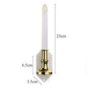 Solar Powered LED Candle Lights with 2 Suction Cups for Christmas Holiday Window