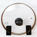 2pcs Restaurant Wall Mounted Multipurpose Iron Art Cutting Board Pot Lid Holder