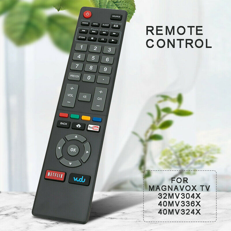 NH409UD TV Remote Control Replace Black For Magnavox 55MV314X 55MV314X 40MV324X