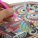 5D DIY Special Shape Diamond Painting Wolf Leather Mural Wall Decoration