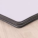 White Fabric Mouse Mat Pad High Quality 3mm Thick Non Slip Foam 26cm x 21cm  Z