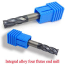 6 Pcs 1-6 Mm 4 Flutes Hrc45 Solid Tungsten Carbide End Mill Cnc Router Bits X9J7
