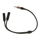 12" Universal Male to 2 Female Splitter Extension Radio AM/FM Antenna Cable