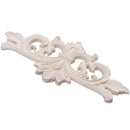 22*10 cm Wood Carved Corner Onlay Applique Decor Furniture Craft Unpainted A7R6
