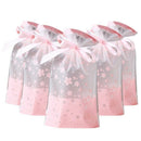 50 PCs Party Favor Bags, Plastic Drawstring Gift Treat Bag Pouch, Candy Coo