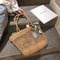 Women Straw Woven Shoulder Handbags Retro Girls Travel Vacation Beach Totes