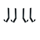 4x Motorcycle Helmet Holder Coat Hook Jacket Storage Rack Display Rack
