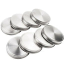 8 Pcs Stainless Steel Jar Lids 86Mm Sealed Leak Proof Cover With Silicone S Z7S1