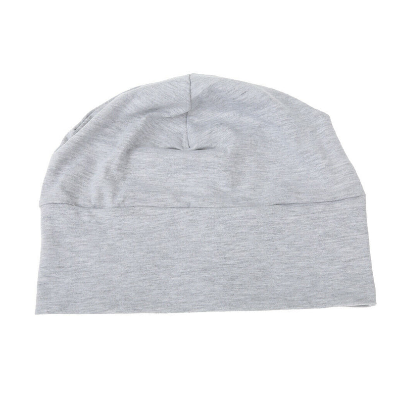 3 Pieces Unisex Cotton Night Cap Sleeping Head Hat Plain Beanie Chemo Hair Wear