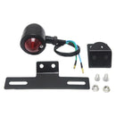 Black Motorcycle Brake Stop Turn Light Lamp Blinker Mounting Kit