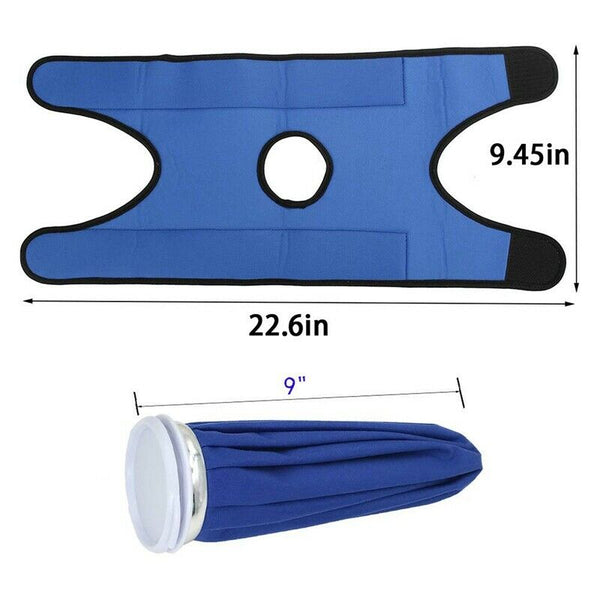 Ice Bags with Straps, Hot Cold Therapy Reusable Ice Bag Pack & Wrap for Hea O8M8