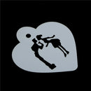 Lovely Wedding Decoration Cake Stencil Couple Lover Cookie Stencils Cake Tool Z