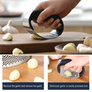 Stainless Steel Garlic Press Crusher Manual Rocking Mincer Squeezer Kitchen