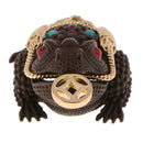 Copper Frog Ornamental Incense Burner Holder Backflow Stick Burner Craft 5cm