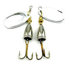 Hengjia 5Pcs 6.5Cm 8.5G Spinner Spoon Bait Fishing Lure Hard Fishing Spoon