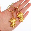 1PC Ox Year Lucky Key Ring Pendant Lucky Bull Keychain Gift Pendant Souvenir Hn