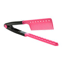 Folding V Comb Hair Straightener Hairdressing Salon Straightening Brush Usefu 3C