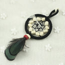 Retro Handmade Dream catcher Feather Colored Beads Keyring Keychain Gift
