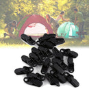 20 X Tarp Clamp Camping Alligator Fixed Clips Tent Outdoor Survival Tighten Tool