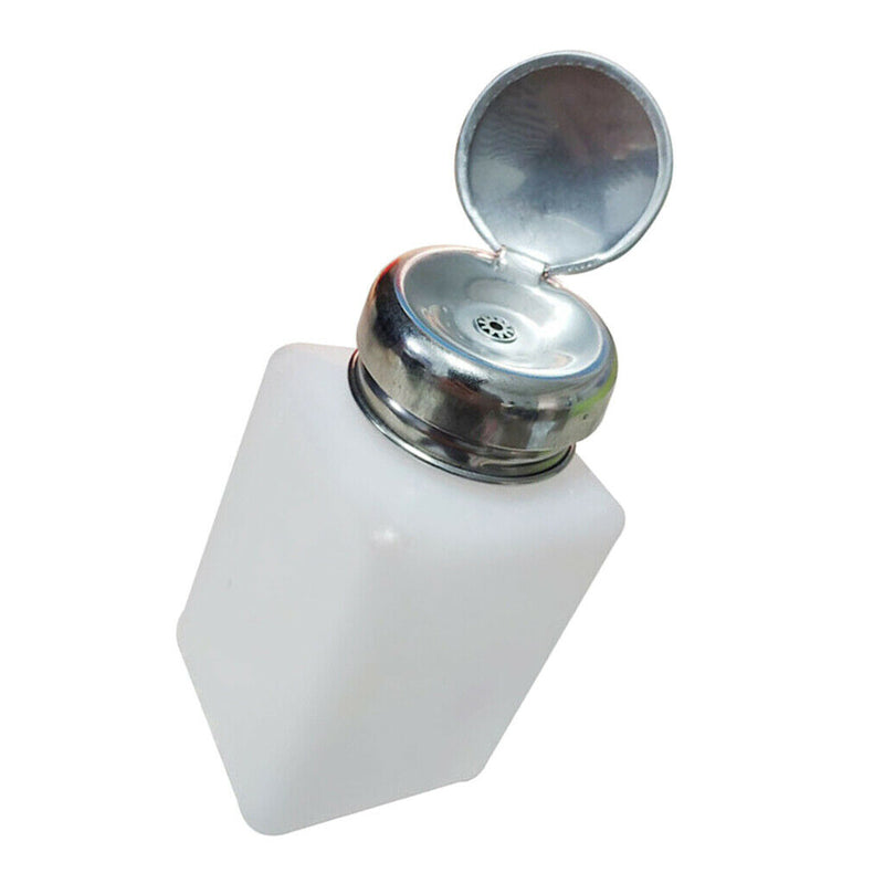 200ml Plastic Push Down Pump Bottle, Refillable Container for Alcohol and