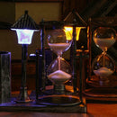 Retro Hourglass Pen Holder Hourglass Night Light Crafts Multifunction Eu FHH