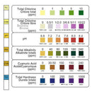 6-In-1 Swimming Pool Test Paper Residual Chlorine PH Value Alkalinity Hardness