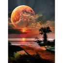 5D DIY Full Drill Diamond Painting Sunset Glow Cross Stitch Embroidery Kit