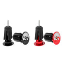 2 Pair Cycle Bike Handlebar End Plugs Bicycle Handle Bar Grips Cap Black Red