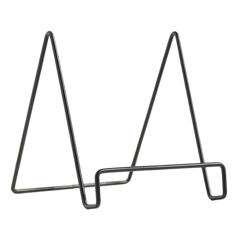 2pcs/set Iron Craft Geometric Easel Plate Display Stand Picture Holder Decor