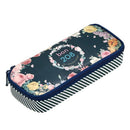 Bon208 High Capacity Pencil Case- Cute Floral Pencil Pouch Stationery Organ