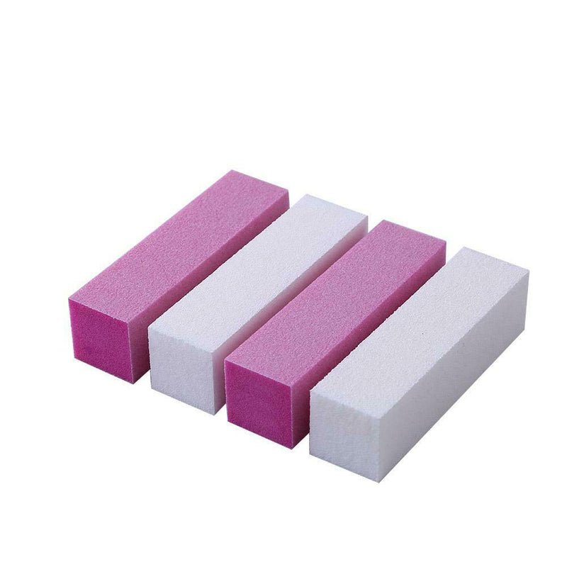 10pcs Sponge Nail Buffer Block Manicure Polish Buffing Sanding File Random Color