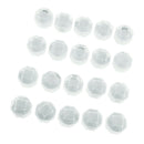 20PCS Acrylic Transparent Ring Box Small Plastic Jewelry Display Case White