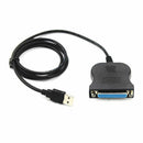New USB To 25 Pin DB25 Parallel Printer Cable Adapter Pc 2.0 Standard fsd ABX