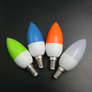 E14 LED color candle tip bulb, color candle light, green F1H8