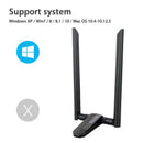 1200Mbps Long Range AC1200 Dual Band 5GHz Wireless USB 3.0 WiFi Adapter Anten Cy