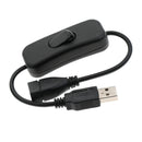 USB Cable With ON/OFF Switch Toggle Power Control Extension Cord for LED
