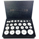 Aluminum Threaded Watch Back Case Dies Set of 25 Repair Tool