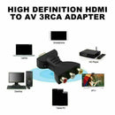 HDMI MALE TO 3 RCA FEMALE COMPOSITE AV AUDIO VIDEO ADAPTER CONVERTER