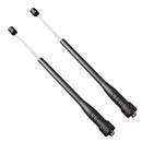 2Pieces 16-Inch Retractable VHF/UHF (144/430Mhz) Dual Band Antenna SMA-Female
