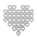 Love Heart Cutting Dies Stencils Scrapbook Embossing DIY Album Cards Gifts A
