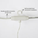 LED Curtain Light String Voice Control Waterproof Fairy Light (Warm White) A