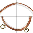 4 Pieces Embroidery Hoop Cross Stitch Hoops Imitated Wood Embroidery Circle