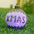 The new 3pcs Christmas ball Christmas scene with Christmas tree decoration