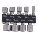 9pcs Nut Drivers 1/4 Inch Hex Shank CRV Screwdriver Socket Bit Power Tools