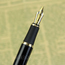 Professional Writing Jinhao 1200 18KGP Black Fountain Pen Dragon Medium Nib