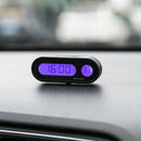 Car Auto Digital LCD Electronic Time Clock Thermometer Watch W/ Backlight 12V