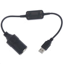 Car Lighter Socket USB 5V To 12V Converter Adapter Wired Controller Connecto Gw