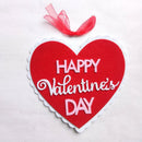 Happy Valentine Day Non-woven Fabric Wall Hanging Board Home Plaques Signs